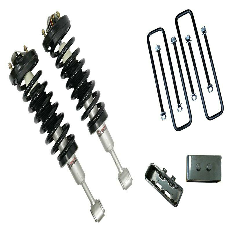 3 Inch Front Lift Strut 2 Inch Rear Blocks w/U-Bolts and Shocks 04-08 F-150 06-08 Mark LT Freedom Off-Road
