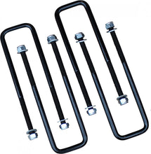 Cargar imagen en el visor de la galería, 4 Pcs Square U Bolts for 2.5 Inch Wide Leaf Springs 10.5 Inch Long 88-99 chevrolet C1500/K1500, 99-19 Silverado/Sierra 1500/01-06 Silverado/Sierra 1500 HD/ 01-20 Siverado 2500 HD/99-95 Tahoe, 94-10 Ram 1500 Freedom Off-Road