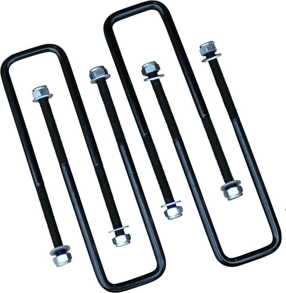 4 pcs Square U Bolts for 2.5 Inch Wide Leaf Springs 8 5/8 Inch Long 88-99 chevrolet C1500/K1500, 01-19 Silverado/Sierra 1500/01-04 Silverado/Sierra 2500/92-99 K1500/K2500 Suburban 04-14 Titan 05-23 Tacoma Freedom Off-Road