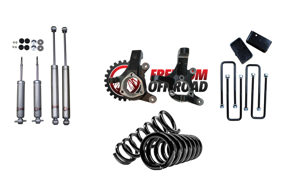 5 Inch Front / 3 Inch Rear Lift Kit w/ Shocks 99-06 Silverado/Sierra 1500 Freedom Off-Road