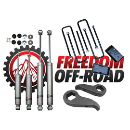 1 Inch-3 Inch Leveling Lift Kit w/ Shocks 11-19 Silverado/Sierra 2500 HD/3500 HD Freedom Off-Road