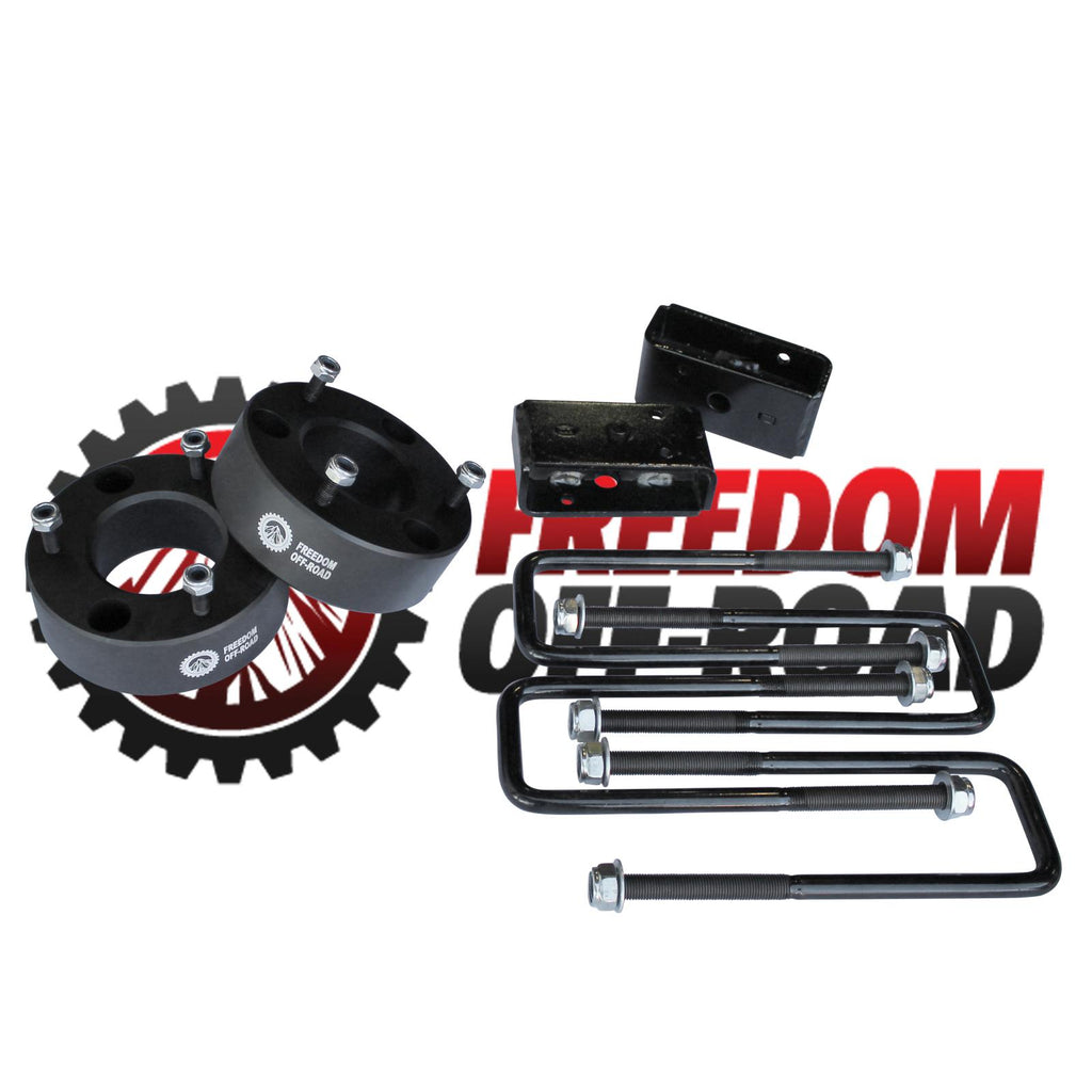 3 Inch Front Strut Spacer 2 Inch Rear Lift Blocks w/U Bolts 07-19 Silverado/Sierra 1500 Freedom Off-Road