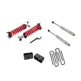 1-4 Inch Adjustable Coilovers 3 Inch Rear Blocks w/U Bolts and Shocks 07-19 Silverado/Sierra 1500 Freedom Off-Road