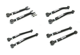 Adjustable Front Upper + Lower and Rear Upper + Lower Control Arms For 0-4.5 Inch Lift 07-18 Wrangler JK Freedom Off-Road