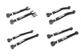 Adjustable Front Upper + Lower and Rear Upper + Lower Control Arms For 0-4.5 Inch Lift 07-18 Wrangler JK Freedom Off-Road