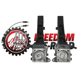4 Inch Front Lift Spindles w/Extended Brake Lines 05-23 Tacoma RWD Freedom Off-Road