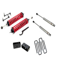 Load image into Gallery viewer, 2.5-5 Inch Adjustable Coilovers 3 Inch Rear Blocks w/U Bolts and Shocks 05-23 Tacoma Freedom Off-Road