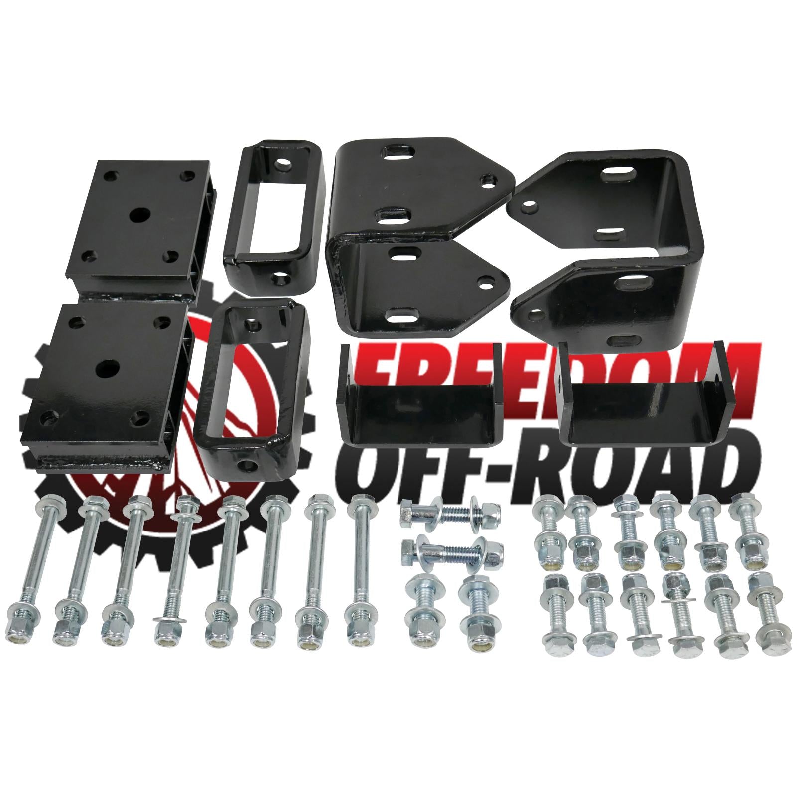 4 Inch Block Golf Cart Lift Kit EZGO TXT Medalist Gas Models 95-96 Yamaha G14 A Ultima Freedom Off-Road