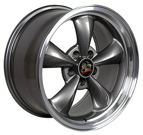 17" Replica Wheel FR01 Fits Ford Mustang Bullitt Rim 17x9 Gunmetal Wheel
