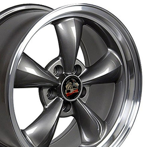 17" Replica Wheel FR01 Fits Ford Mustang Bullitt Rim 17x8 Gunmetal Wheel
