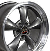 17" Replica Wheel FR01 Fits Ford Mustang Bullitt Rim 17x9 Gunmetal Wheel