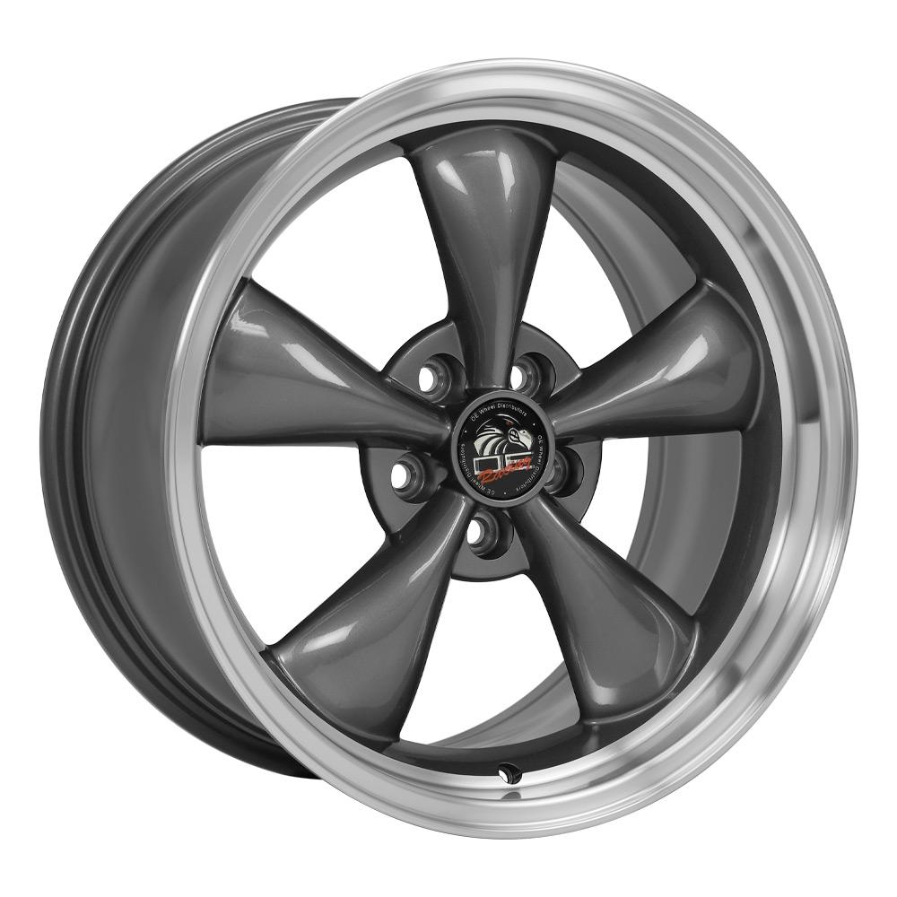 18" Replica Wheel FR01 Fits Ford Mustang Bullitt Rim 18x9 Gunmetal Wheel