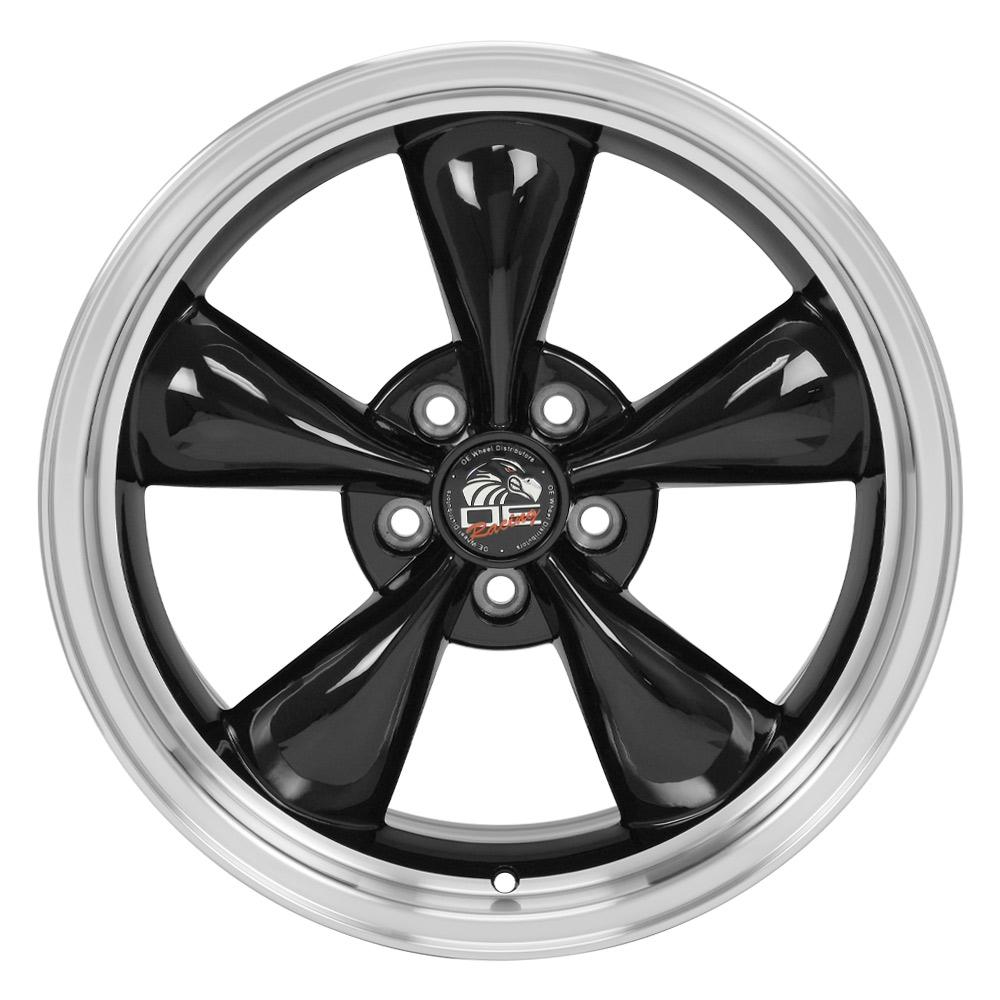 18" Replica Wheel FR01 Fits Ford Mustang Bullitt Rim 18x9 Black Wheel