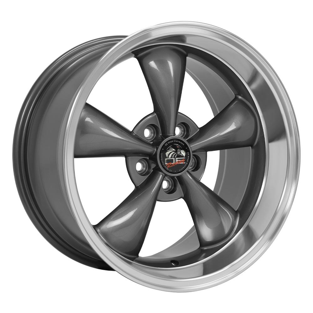 18" Replica Wheel FR01 Fits Ford Mustang Bullitt Rim 18x10 Gunmetal Wheel