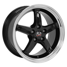 Cargar imagen en el visor de la galería, 17" Replica Wheel FR04 Fits Ford Mustang Cobra Rim 17x9 Black Wheel
