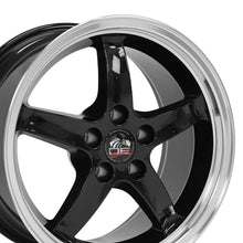 Cargar imagen en el visor de la galería, 17" Replica Wheel FR04 Fits Ford Mustang Cobra Rim 17x9 Black Wheel