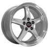 17" Replica Wheel FR04 Fits Ford Mustang Cobra Rim 17x9 Silver Wheel