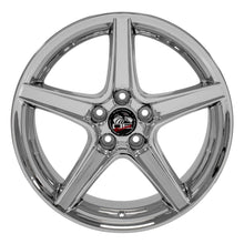 Cargar imagen en el visor de la galería, 18" Replica Wheel FR06B Fits Ford Mustang Saleen Rim 18x10 Chrome Wheel