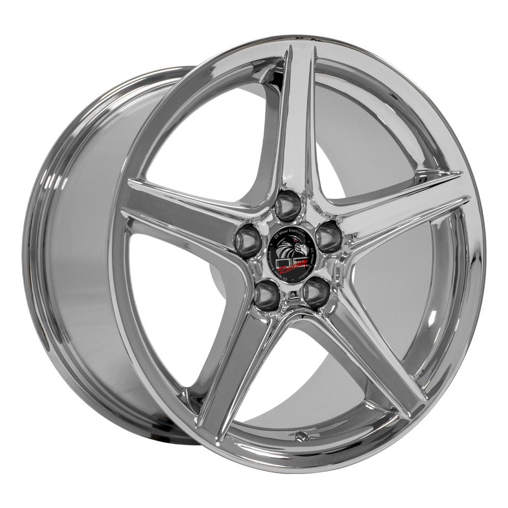18" Replica Wheel FR06B Fits Ford Mustang Saleen Rim 18x10 Chrome Wheel