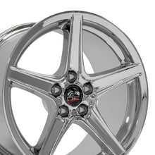Cargar imagen en el visor de la galería, 18" Replica Wheel FR06B Fits Ford Mustang Saleen Rim 18x10 Chrome Wheel