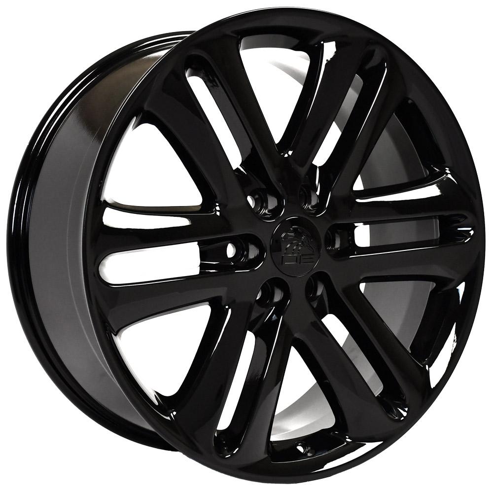 22" Replica Wheel fits Ford F150 - FR76 Black 22x9