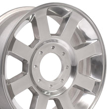Cargar imagen en el visor de la galería, 20" Replica Wheel FR78 Fits Ford Super Duty Rim 20x8 Polished Wheel