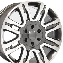 Load image into Gallery viewer, 20" Replica Wheel FR98 Fits Ford Expedition Rim 20x8.5 Gunmetal Mach'd Wheel