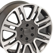 Load image into Gallery viewer, 20" Replica Wheel FR98 Fits Ford Expedition Rim 20x8.5 Gunmetal Mach'd Wheel