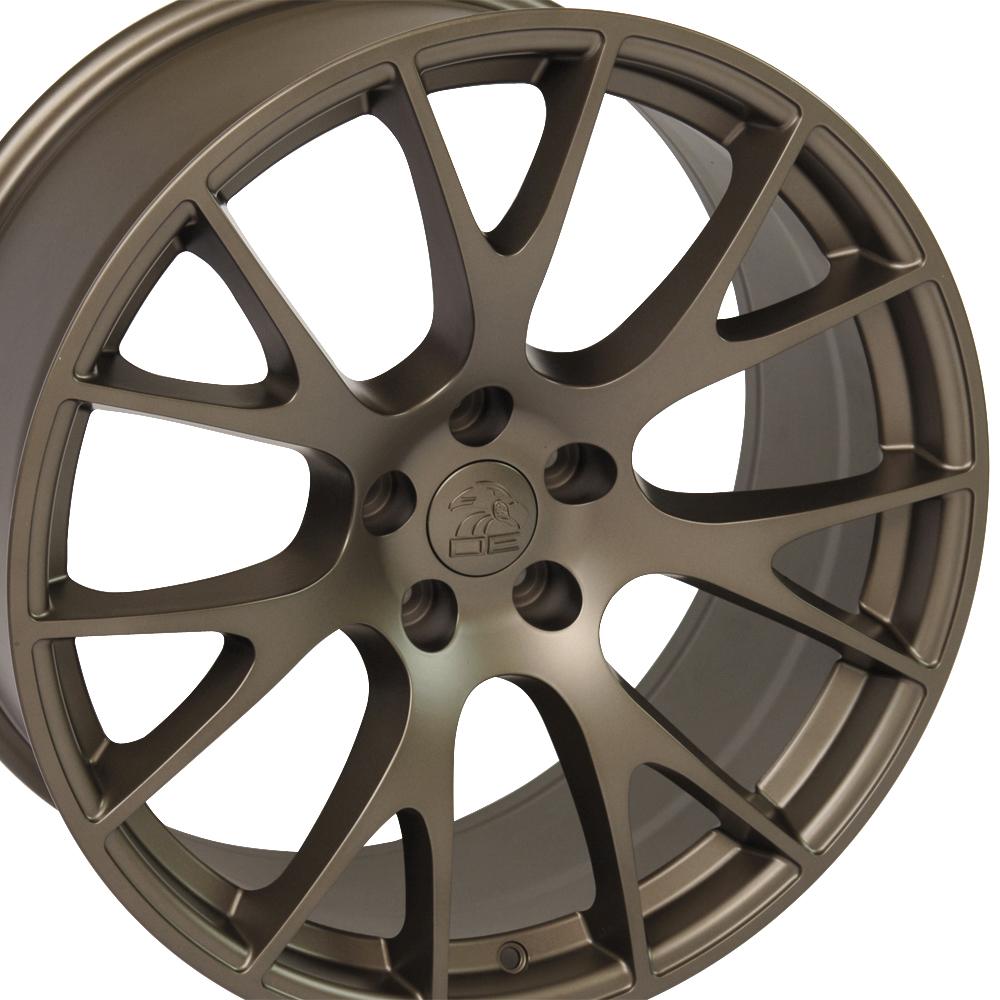 22" Replica Wheel DG69 Fits Dodge RAM Hellcat Rim 22x10 Bronze Wheel