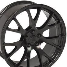 Load image into Gallery viewer, 22" Replica Wheel DG69 Fits Dodge RAM Hellcat Rim 22x10 Black Wheel