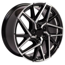 Cargar imagen en el visor de la galería, 18" Replica Wheel HD06 Fits Honda Civic Hatchback Rim 18x8 Black Mach'd Wheel