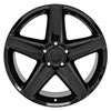20" Replica Wheel JP06 Fits Jeep Grand Cherokee Rim 20x9 Black Wheel