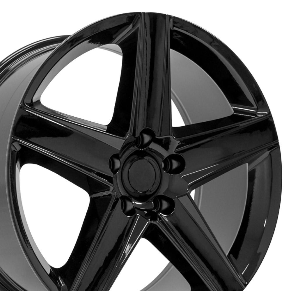 20" Replica Wheel JP06 Fits Jeep Grand Cherokee Rim 20x9 Black Wheel