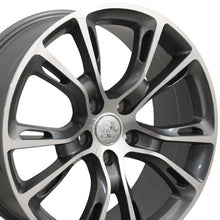 Cargar imagen en el visor de la galería, 20" Replica Wheel JP16 Fits Jeep Grand Cherokee Rim 20x8.5 Gunmetal Mach'd Wheel