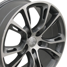 Cargar imagen en el visor de la galería, 20" Replica Wheel JP16 Fits Jeep Grand Cherokee Rim 20x8.5 Gunmetal Mach'd Wheel