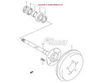 Load image into Gallery viewer, Sidekick/Tracker Rear Wheel Bearing Kit 89-98 Suzuki Sidekick Geo Tracker Low Range Off Road