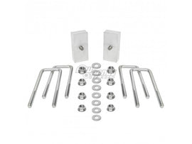 Tacoma 1 Inch CNC Block and OEM Metric Style U-bolt Kit 05 and Up Toyota Tacoma  Low Range Off Road