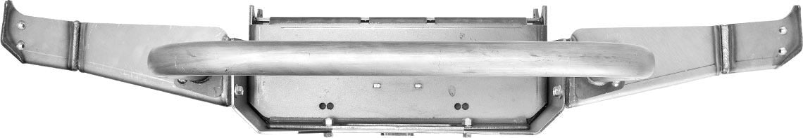 86-95 Suzuki Samurai Front Bumpers - 0-1 Inch Winch Plate Short Ends with Stubby Ends Grill Guard Bare Low Range Off Road