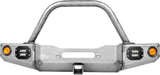 86-95 Suzuki Samurai Front Bumpers - 2-3 Inch Winch Plate Short Ends Double Bend Stinger Bare Low Range Off Road