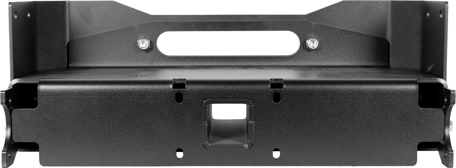 86-95 Suzuki Samurai Front Bumpers - 0-1 Inch Winch Plate Black Powder Coat Low Range Off Road