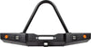 86-95 Suzuki Samurai Front Bumpers - 0-1 Inch Winch Plate Long Ends Single Bend Stinger Black Powder Coat Low Range Off Road