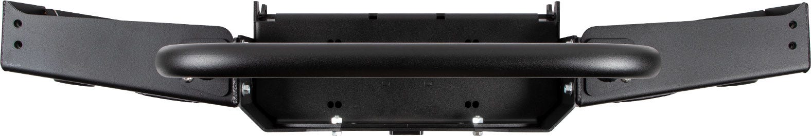 86-95 Suzuki Samurai Front Bumpers - 0-1 Inch Winch Plate Long Ends Grill Guard Black Powder Coat Low Range Off Road