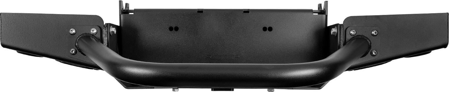 86-95 Suzuki Samurai Front Bumpers - 0-1 Inch Winch Plate Short Ends Double Bend Stinger Black Powder Coat Low Range Off Road