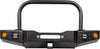 86-95 Suzuki Samurai Front Bumpers - 0-1 Inch Winch Plate Short Ends Grill Guard Black Powder Coat Low Range Off Road