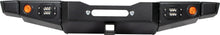 Load image into Gallery viewer, 86-95 Suzuki Samurai Front Bumpers - 0-1 Inch Winch Plate Short Ends with Stubby Ends Black Powder Coat Low Range Off Road