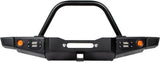 86-95 Suzuki Samurai Front Bumpers - 0-1 Inch Winch Plate Short Ends with Stubby Ends Double Bend Stinger Black Powder Coat Low Range Off Road