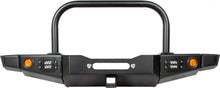 Load image into Gallery viewer, 86-95 Suzuki Samurai Front Bumpers - 0-1 Inch Winch Plate Short Ends with Stubby Ends Grill Guard Black Powder Coat Low Range Off Road
