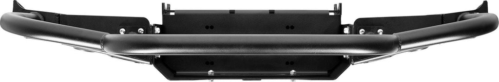 86-95 Suzuki Samurai Front Bumpers - 0-1 Inch Winch Plate Short Ends with Stubby Ends Grill and Headlight Guard Black Powder Coat Low Range Off Road
