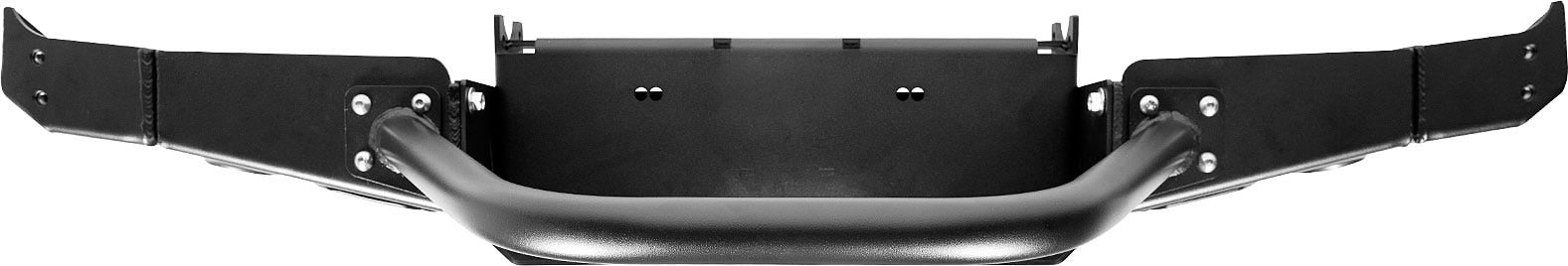 86-95 Suzuki Samurai Front Bumpers - 2-3 Inch Winch Plate Short Ends with Stubby Ends Double Bend Stinger Black Powder Coat Low Range Off Road