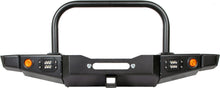 Load image into Gallery viewer, 86-95 Suzuki Samurai Front Bumpers - 2-3 Inch Winch Plate Short Ends with Stubby Ends Grill Guard Black Powder Coat Low Range Off Road